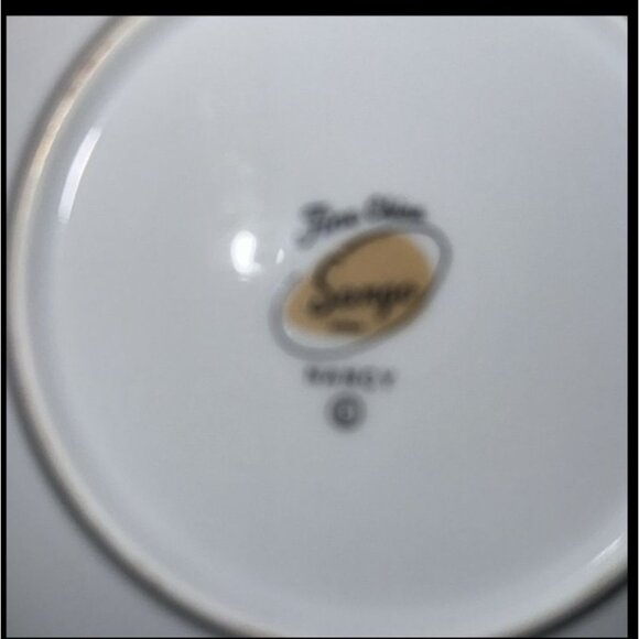 Fine China Saucer Soup Bowl Set With Rose Pattern By Sango - Picture 4 of 6